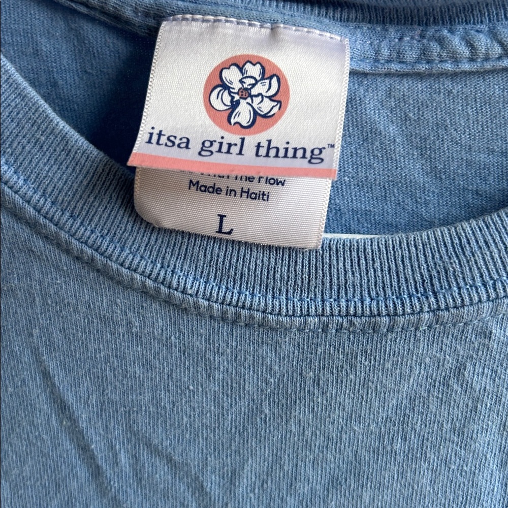 A Girl Thing Light Blue Short Sleeve Tee - Picture 3 of 6